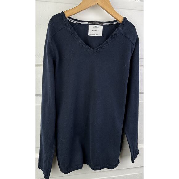 Zara Boys' Navy V-Neck Sweater Size 9-10 - Picture 2 of 4